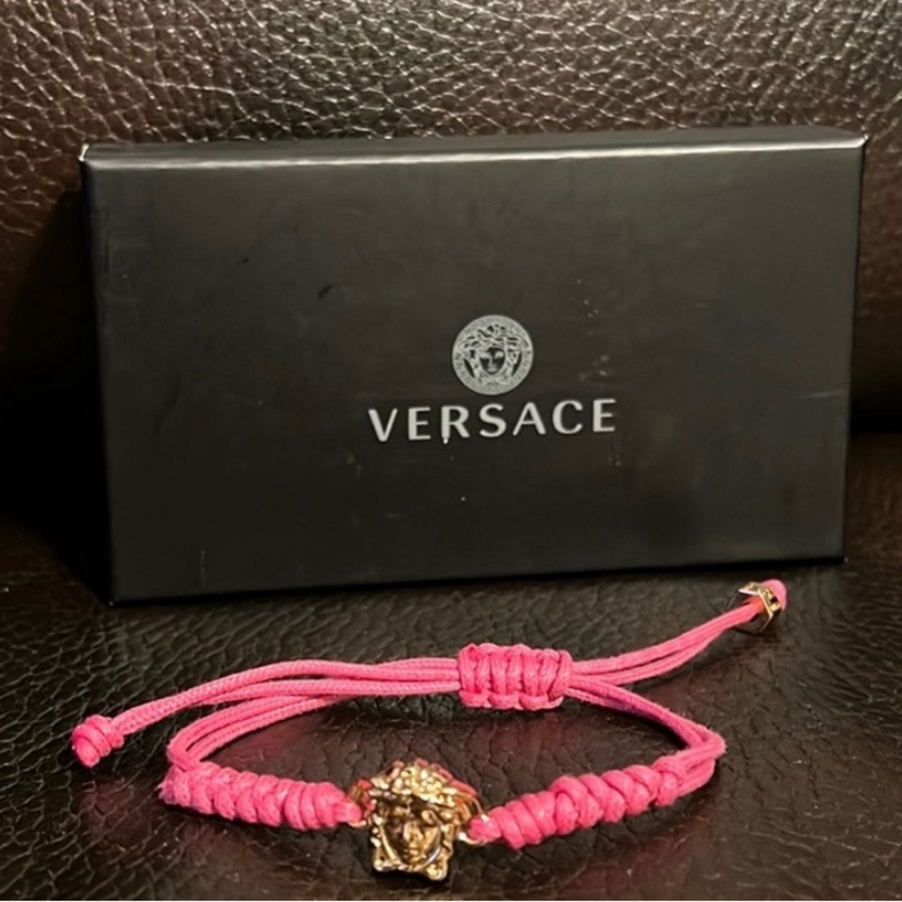 SALE !! Versace unisex La Medusa rope logo bracelet Barbie 💗💗